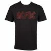 T-shirt Metal Men's AC-DC - CLASSIC LOGO CHARCOAL RED - AMPLIFIED -Halloween Mens Wear Store 94928 1