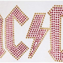 T-shirt Metal Men's AC-DC - CLASSIC LOGO WHITE RED - AMPLIFIED -Halloween Mens Wear Store 94929 3