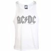 Top Men AC / DC - BLACK LOGO DIAMONTE WHITE - AMPLIFIED -Halloween Mens Wear Store 94935 1