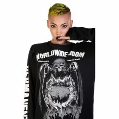 T-shirt Hardcore Women's - Doom - DISTURBIA -Halloween Mens Wear Store 95507 5