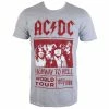 T-shirt Metal Men's AC-DC - Highway To Hell World Tour 1979/80 - ROCK OFF -Halloween Mens Wear Store 96089 1