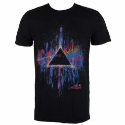 Men's T-shirt Pink Floyd - DSOTM Pink Splatter - Black - ROCK OFF