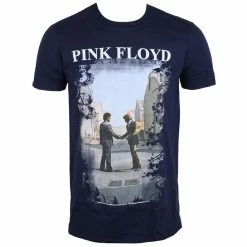 T-shirt Metal Men's Pink Floyd - Burning Man Navy - LOW FREQUENCY