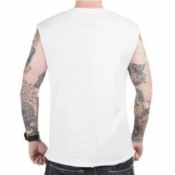 Men's Tank Top BLACK HEART - ROCK N ROLL KING - WHITE 7 Men's Tank Top BLACK HEART - ROCK N ROLL KING - WHITE -Halloween Mens Wear Store 9679 3 triko black heart pistolero