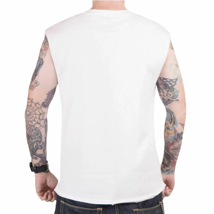 Men's Tank Top BLACK HEART - ROCK N ROLL KING - WHITE 5 Men's Tank Top BLACK HEART - ROCK N ROLL KING - WHITE - Image 3