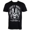 T-shirt Metal Men's Guns N' Roses - Skull & Pistols - ROCK OFF -Halloween Mens Wear Store 96891 1