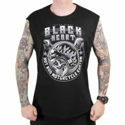 Men's Tank Top BLACK HEART - BOOMER - BLACK