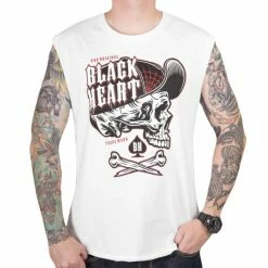Men's Tank Top BLACK HEART - SPEEDY - WHITE