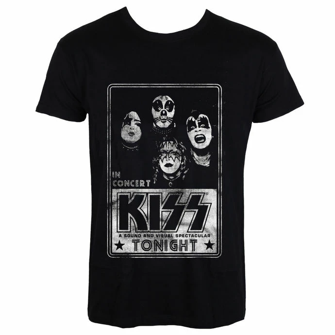 T-shirt Metal Men's Kiss - In Concert Distressed - HYBRIS 3 T-shirt Metal Men's Kiss - In Concert Distressed - HYBRIS