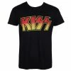 T-shirt Metal Men's Kiss - Distressed Logotype - HYBRIS -Halloween Mens Wear Store 97556 1