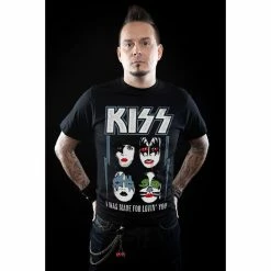 T-shirt Metal Men's Kiss - I Was Made For Lovin' You - HYBRIS -Halloween Mens Wear Store 97561 1