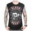 Men's Tank Top BLACK HEART - BEARD SKULL - BLACK 1 Men's Tank Top BLACK HEART - BEARD SKULL - BLACK -Halloween Mens Wear Store 9817 triko black heart beard skull