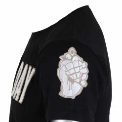 T-shirt Metal Men's Green Day - Logo & Grenade Applique Slub - ROCK OFF -Halloween Mens Wear Store 99124 3