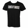 T-shirt Metal Men's Guns N' Roses - Logo & Bullet - ROCK OFF -Halloween Mens Wear Store 99337 1