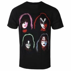 T-shirt Metal Men's Kiss - Faces - ROCK OFF