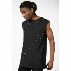 Men's Tank Top KILLSTAR - Dead Punch - Black -Halloween Mens Wear Store DEAD PUNCH VEST M D