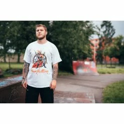 T-shirt Men SLAYER - DIAMOND - No Mercy - White -Halloween Mens Wear Store DSC04399