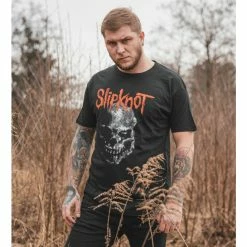 Men's T-shirt Slipknot - Gray Chapter Skull - BL - ROCK OFF -Halloween Mens Wear Store DSC05029