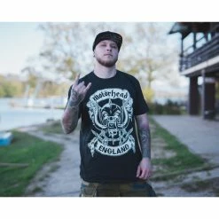 T-shirt Metal Men's Motörhead - Crosses Sword England - ROCK OFF -Halloween Mens Wear Store DSC06535