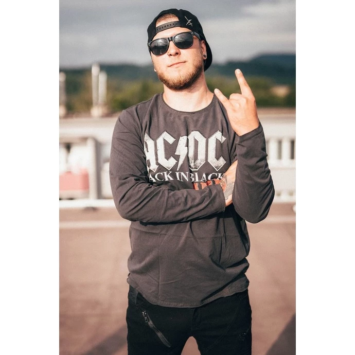 T-shirt Metal Men's AC-DC - Back In Black World Tou - AMPLIFIED 4 T-shirt Metal Men's AC-DC - Back In Black World Tou - AMPLIFIED - Image 2