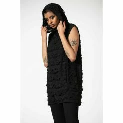 Sweatshirt Unisex KILLSTAR - Hunters - Black -Halloween Mens Wear Store HUNTERS HOODED VEST W B