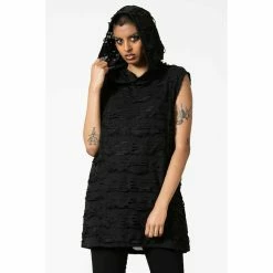 Sweatshirt Unisex KILLSTAR - Hunters - Black -Halloween Mens Wear Store HUNTERS HOODED VEST W D