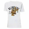 Men's T-shirt Blink 182 - College Mascot - White -Halloween Mens Wear Store Kopirovat z Bad Religion American Jesus White Tee Visual RTBADTSWAME