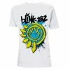 Men's T-shirt Blink 182 - Smiley 2.0 - White -Halloween Mens Wear Store Kopirovat z Kopirovat z Bad Religion American Jesus White Tee Visual RTBADTSWAME