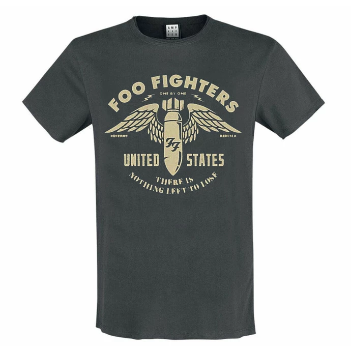 Men's T-shirt FOO FIGHTERS - ONE BY ONE - CHARCOAL - AMPLIFIED 3 Men's T-shirt FOO FIGHTERS - ONE BY ONE - CHARCOAL - AMPLIFIED