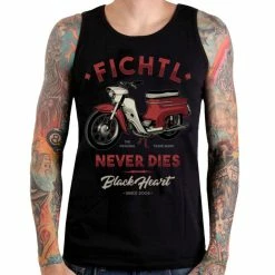Men's Tank Top BLACK HEART - Fichtl - BLACK