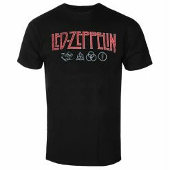 Men's T-shirt Led Zeppelin - Logo & Symbols - Black