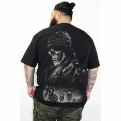 Men's T-shirt LETHAL THREAT - Biker From Hell - Black -Halloween Mens Wear Store LT20156 BIKER FROM HELL BACK 904x