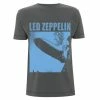 T-shirt Metal Men's Led Zeppelin - LZ1 Blue Cover - NNM -Halloween Mens Wear Store Led Zeppelin LZ1 Blue Cover Charcoal T RTLZETSCHLZ1