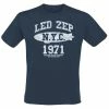 T-shirt Metal Men's Led Zeppelin - NYC 1971 - NNM -Halloween Mens Wear Store Led Zeppelin NYC 1971 Navy Tee RTLZETSNNYC