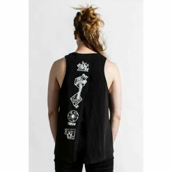 Unisex Tank Top KILLSTAR - Meditation - BLACK -Halloween Mens Wear Store MEDITATE VEST TOP MENS D