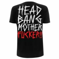 T-shirt Metal Men's Machine Head - Bang Your Head - NNM -Halloween Mens Wear Store MH Bang Your Head Back Visual v 2 MHTSBBAN