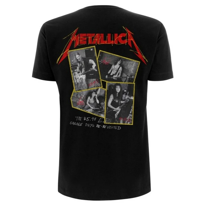 Men's T-shirt Metallica - Garage Photo - Yellow Black 4 Men's T-shirt Metallica - Garage Photo - Yellow Black - Image 2
