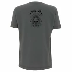 T-shirt Metal Men's Metallica - Spider - NNM -Halloween Mens Wear Store Metallica Spider All Over Charcoal Back MTLTSCHSPI
