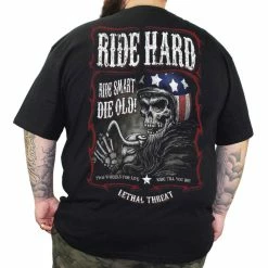T-shirt Hardcore Men's - RIDE HARD - LETHAL THREAT -Halloween Mens Wear Store Product Number LT20536 900x