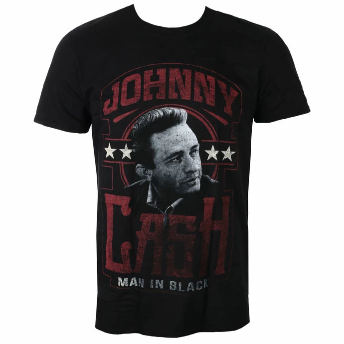 Men's T-shirt Johnny Cash - Man In Black - Black - ROCK OFF 3 Men's T-shirt Johnny Cash - Man In Black - Black - ROCK OFF