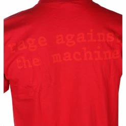 T-shirt Metal Men's Rage Against The Machine - Red Star - NNM -Halloween Mens Wear Store SA042