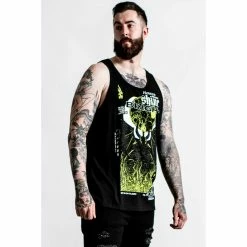 Unisex Tank Top KILLSTAR - Shine Bright - Black -Halloween Mens Wear Store SHINE BRIGHT VEST MENS C