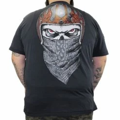 T-shirt Hardcore Men's - PREMIUM SKULL BANDANA - LETHAL THREAT -Halloween Mens Wear Store SKULL BANDANA 2 900x
