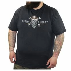 T-shirt Hardcore Men's - PREMIUM SKULL BANDANA - LETHAL THREAT -Halloween Mens Wear Store SKULL BANDANA 900x