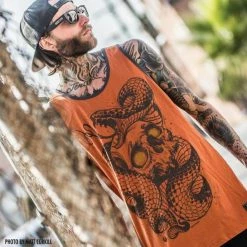 Men's Tank Top SULLEN - COPPERHEAD - BURNT ORANGE -Halloween Mens Wear Store SMR18 Copperhead Tank 2 2000x