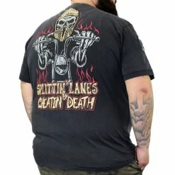 T-shirt Hardcore Men's - VINTAGE VELOCITY SPLITTIN LANES - LETHAL THREAT -Halloween Mens Wear Store VV40149 900x