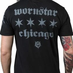T-shirt Hardcore Men's - Chicago Core - WORNSTAR -Halloween Mens Wear Store WSUS CHIC 06b