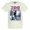Men's T-shirt U2 - ZOO TV TOUR - VINTAGE WHITE - AMPLIFIED -Halloween Mens Wear Store a210g29
