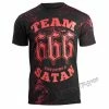 T-shirt Men's AMENOMEN -TEAM SATAN -Halloween Mens Wear Store a257 9