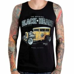 Men's Tank Top BLACK HEART - YELLOW BOY HOT ROD - BLACK